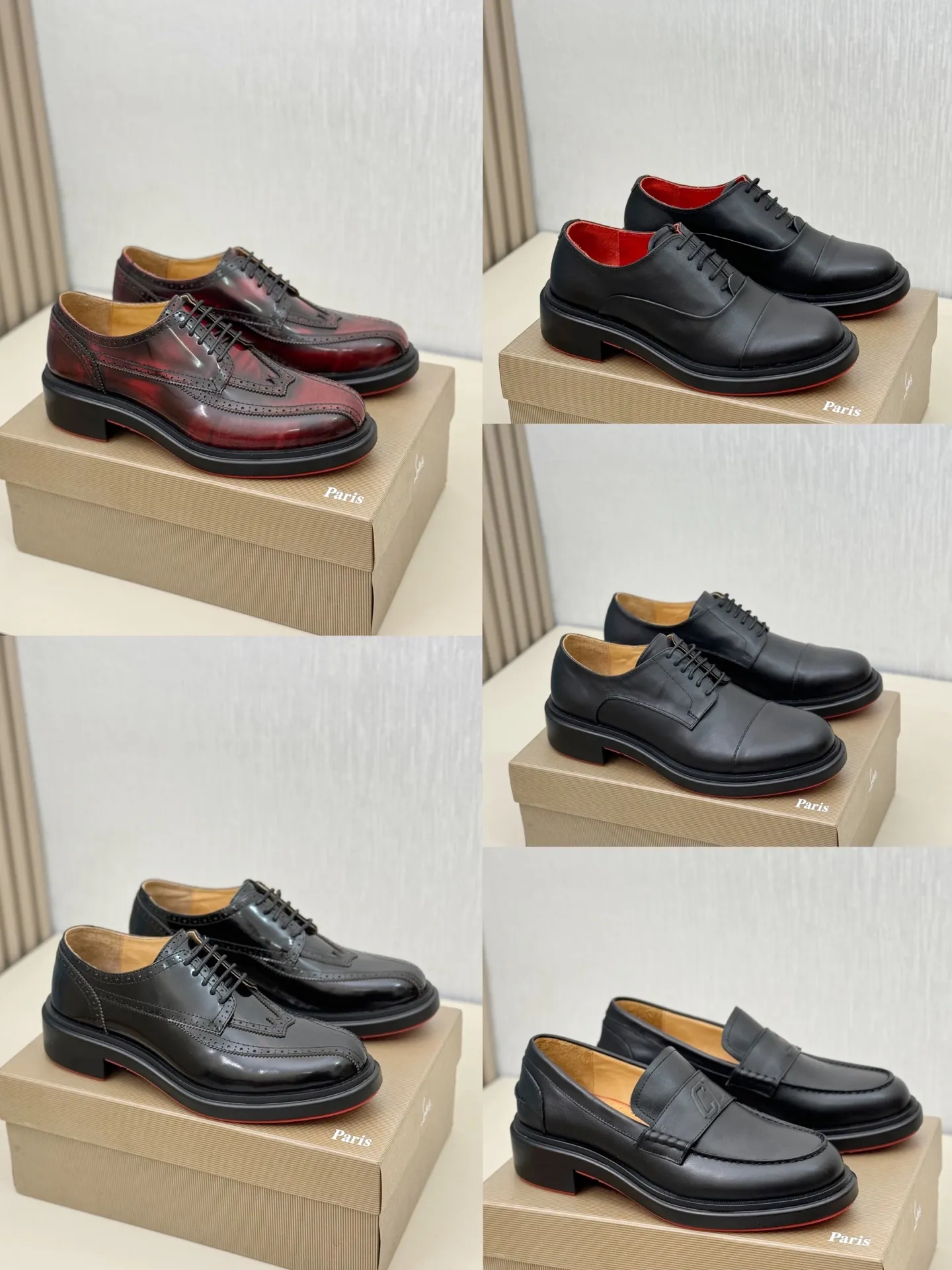 [CL～High-end men's red-soled shoes] Top P: 840💰. Size: 39-44 (38.45.46 can be customized) 🆑Top original order purchasing agent Imported open-edge bead fabric, the lining is made of water-dyed cowhide🉑️ Imported TPU rubber sole, wear-resistant and non-slip, full of European style.